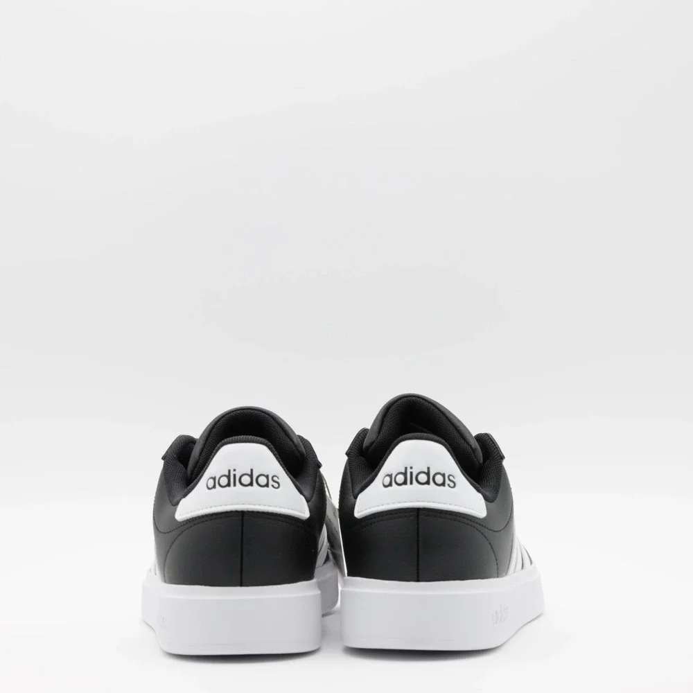 Adidas Men's Classic 3 Stripe Comfort Cushioned Grand Court 2.0 Shoes Black‎ 10